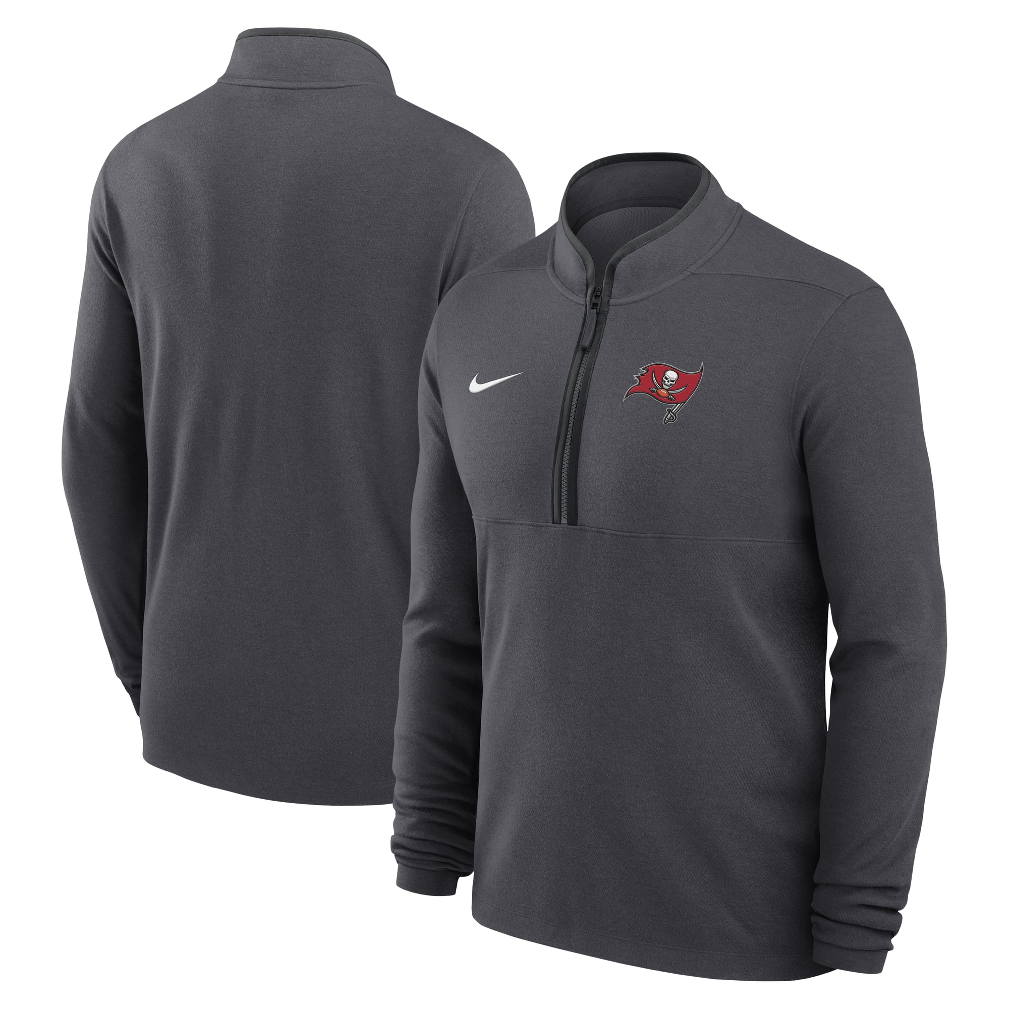 Pull-over Nike Primetime Victory Dri-FIT demi-zip anthracite Tampa Bay Buccaneers pour homme